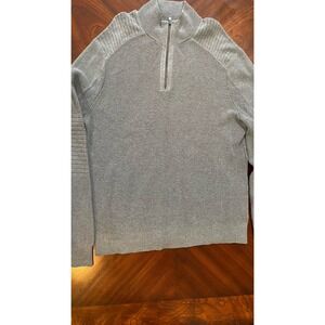 Express Mens 1/4 zip‎ pullover gray sweater size x-large